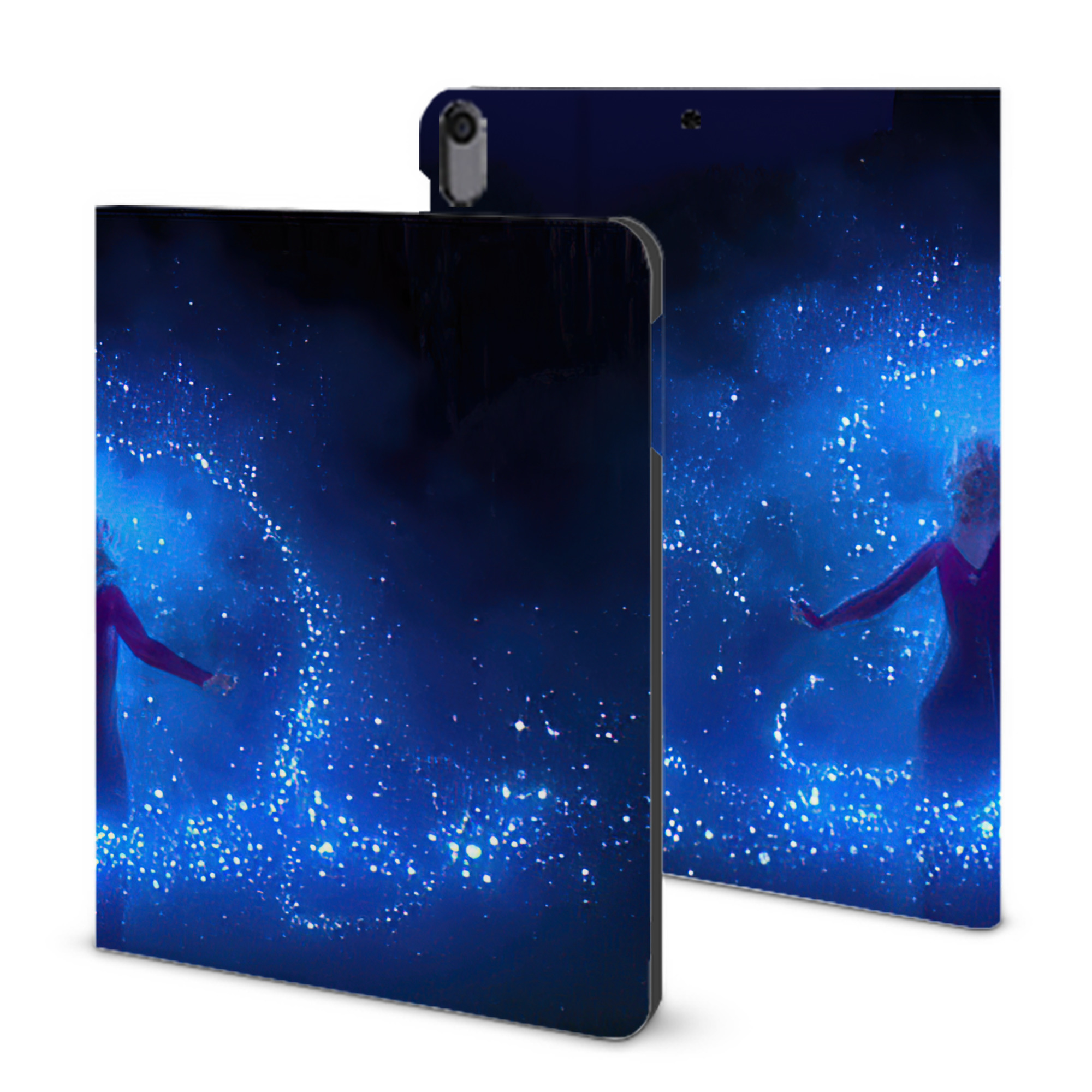 （画像用） アナと雪の女王 アンナ エルサ Frozen Anna Elsa IPad ケース ブック型 PUレザー TPU 耐衝撃 軽量 薄型 ペン収納なし 全面保護 IPad 各モデル対応